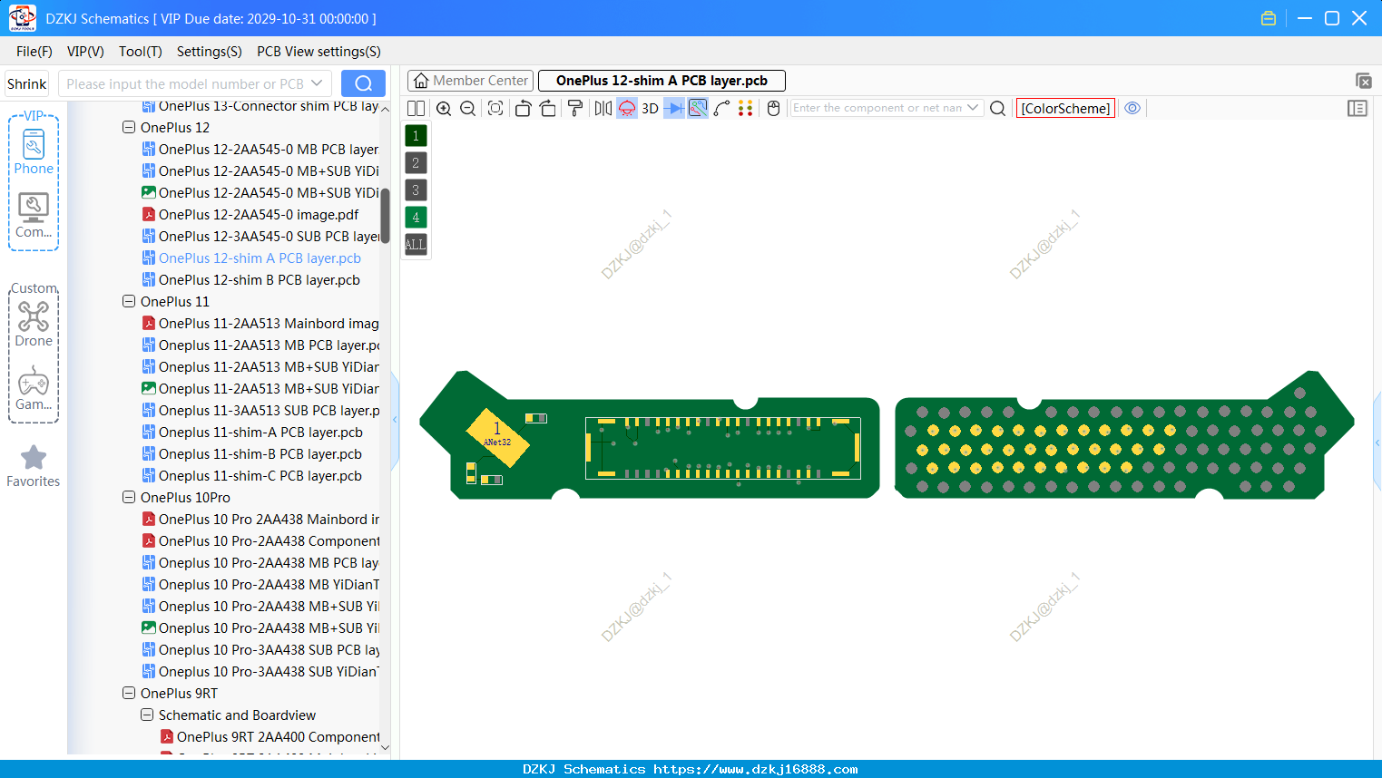 OnePlus 12-shim A PCB Layer